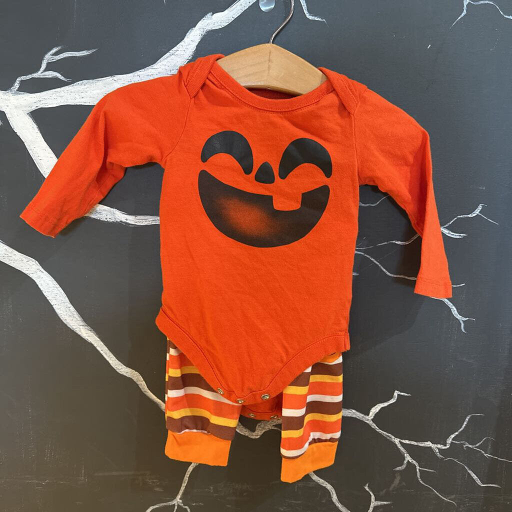 Childerns Place Orange Pumkin 2P set 3-6 m