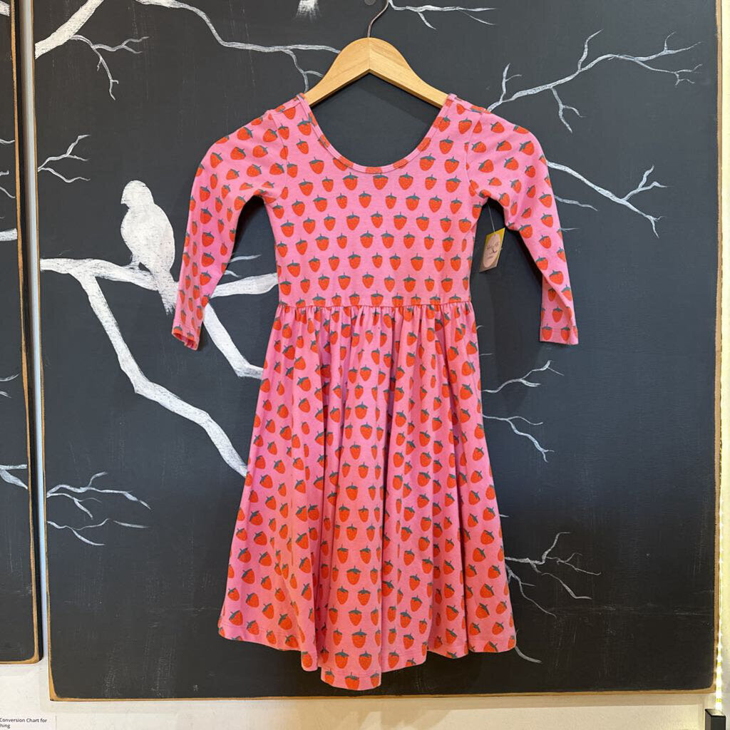 Alice+Ames Pink Strawberries LS Dress 7
