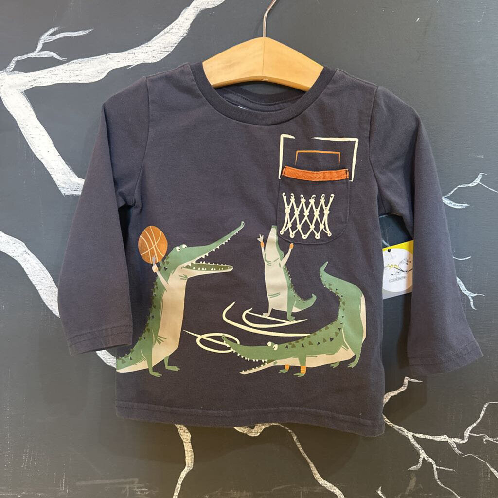 Tommy Bahama Basketball Alligator LS Tee 12mo