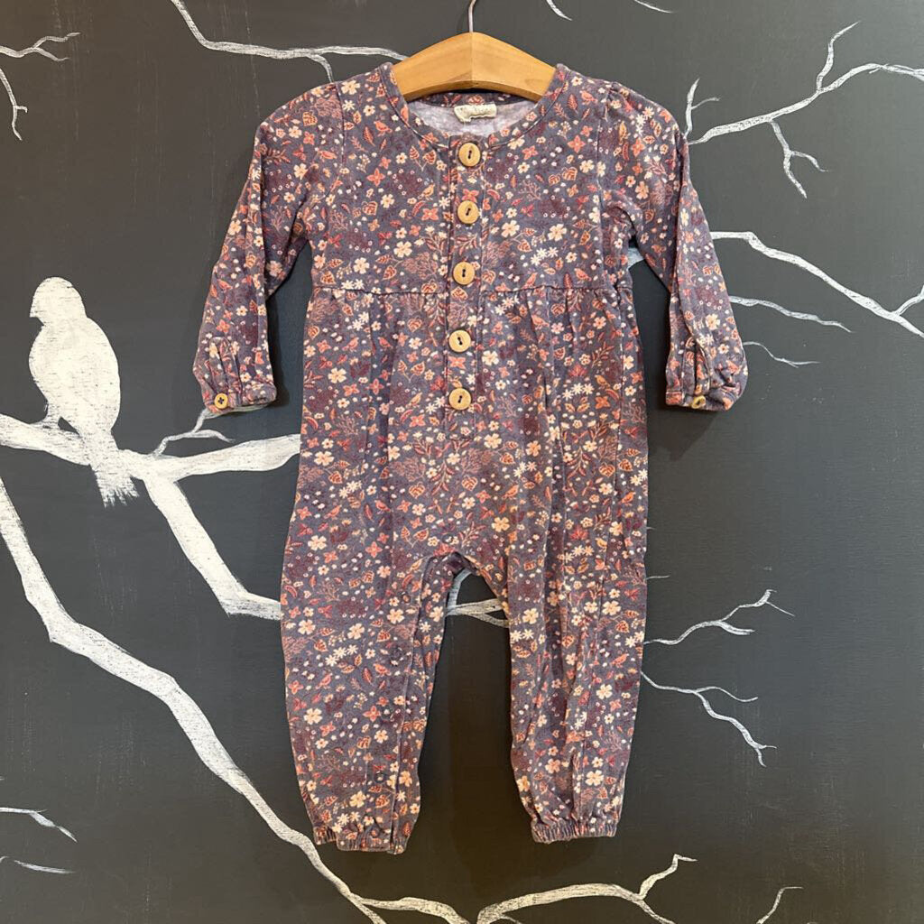 City Mouse Floral Buttoned Jumpsuit 12-18mo