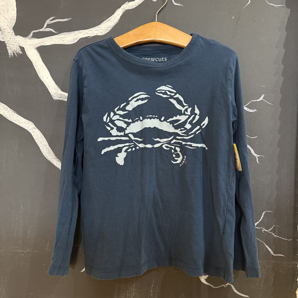 Crewcuts Blue Crab LS Shirt 6/7