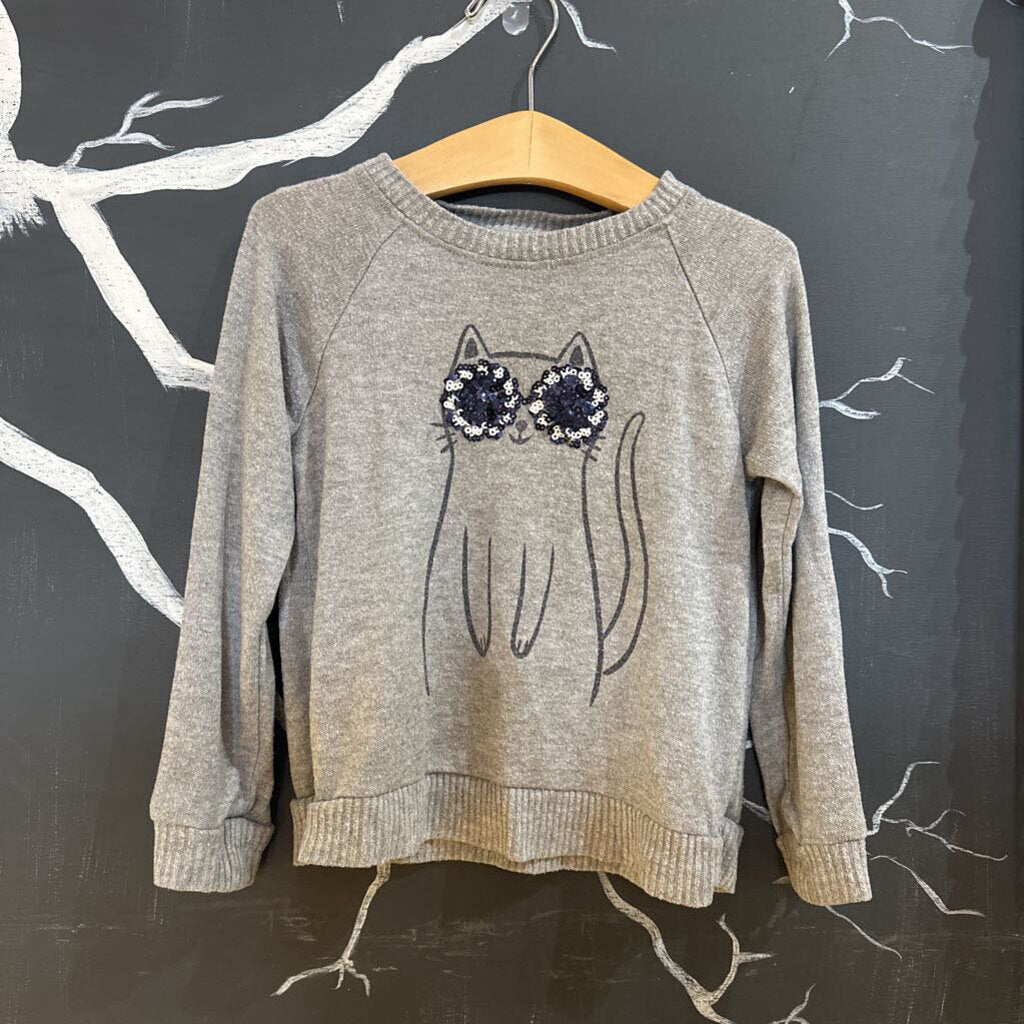 Rumi & Ryder Grey Cat Sweater 4/5