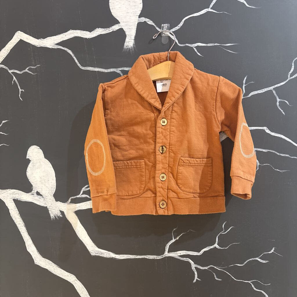 City Mouse Orange Shawl Collar Cardigan 18-24m