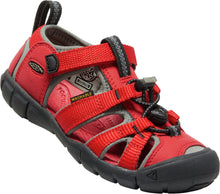Load image into Gallery viewer, Keen Seacamp II CNX, Racing Red/Gargoyle (Child)
