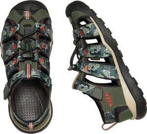 Keen Newport Neo H2 Sandal, Forest Night/Camo (Youth)
