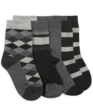Load image into Gallery viewer, Jefferies 3-pack Argyle &amp; Stripe Dress Crew Socks
