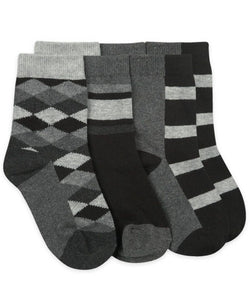 Jefferies 3-pack Argyle & Stripe Dress Crew Socks