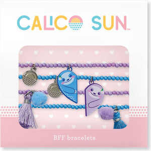 Calico Sun Kourtney Sloths BFF Bracelet Set
