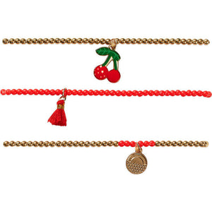 Calico Sun Riley Cherry Bracelet Set