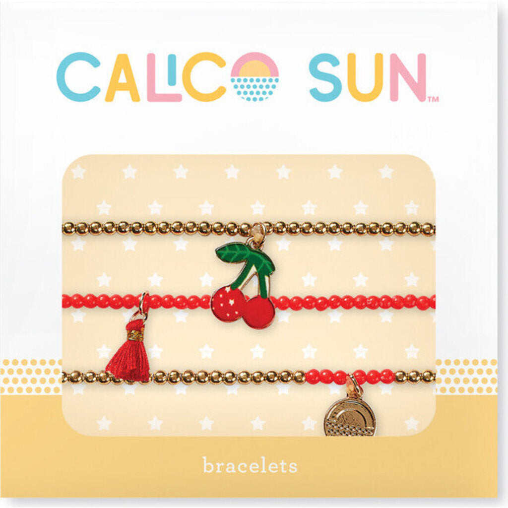Calico Sun Riley Cherry Bracelet Set