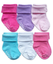 Load image into Gallery viewer, Jefferies 6-pack Non-Skid Turn Cuff Socks
