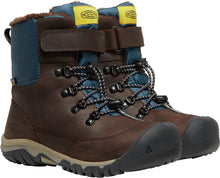 Load image into Gallery viewer, Keen Greta Waterproof Boot, Coffee Bean/Blue Wing Teal (Child/Youth)
