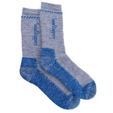 Load image into Gallery viewer, SnowStoppers Peruvian Alpaca Socks Grey/Blue
