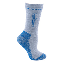 Load image into Gallery viewer, SnowStoppers Peruvian Alpaca Socks Grey/Blue
