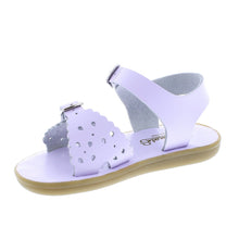 Load image into Gallery viewer, Footmates Ariel Leather Sandal, Lavender (Toddler/Child/Youth)

