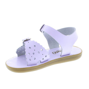 Footmates Ariel Leather Sandal, Lavender (Toddler/Child/Youth)